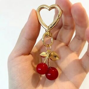 Red Cherry Bag Charm